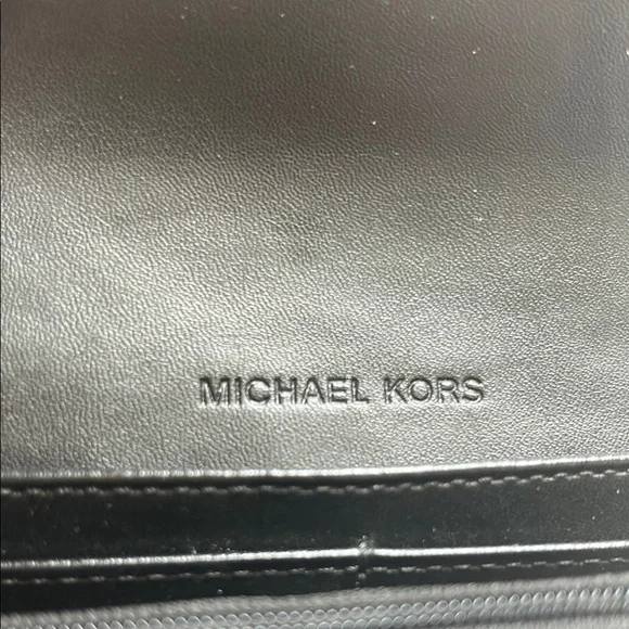 Michael Kors Black Fulton Flap Leather Wallet - Picture 4 of 6